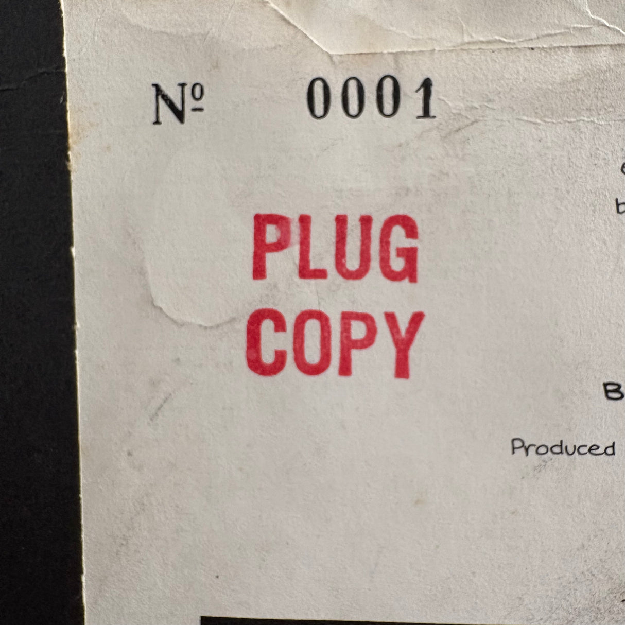 Richard Hell - Another World - Plug Copy - Numbered 0001 - 7 inch Single - VINYL