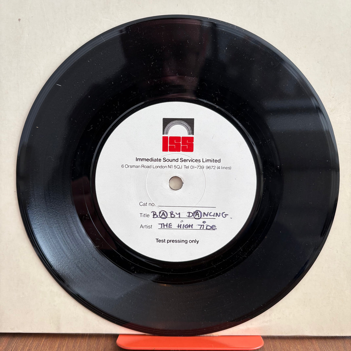 The High Tide - Baby Dancing - Test Pressing - 7 inch Single - VINYL