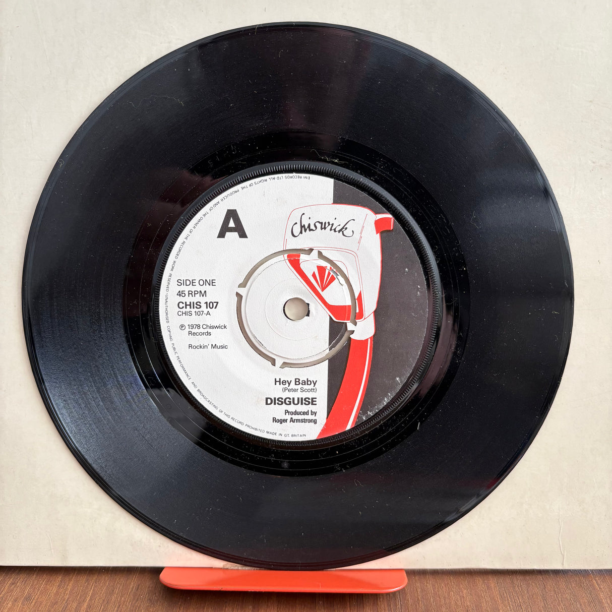 Disguise - Hey Baby - Advance Copy - 7 inch Single - VINYL