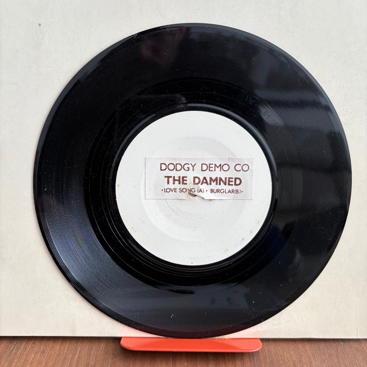 The Dammed - Love Song - White Label - Dodgy Demo Co. - 7 inch Single - VINYL