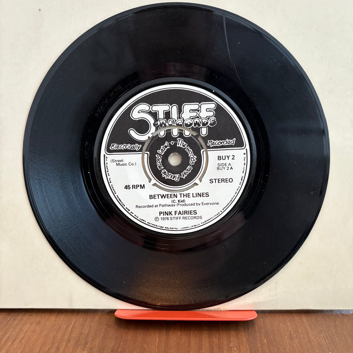 The Pink Fairies - Between The Lines - Plug Copy - 7 inch Single - VINYL