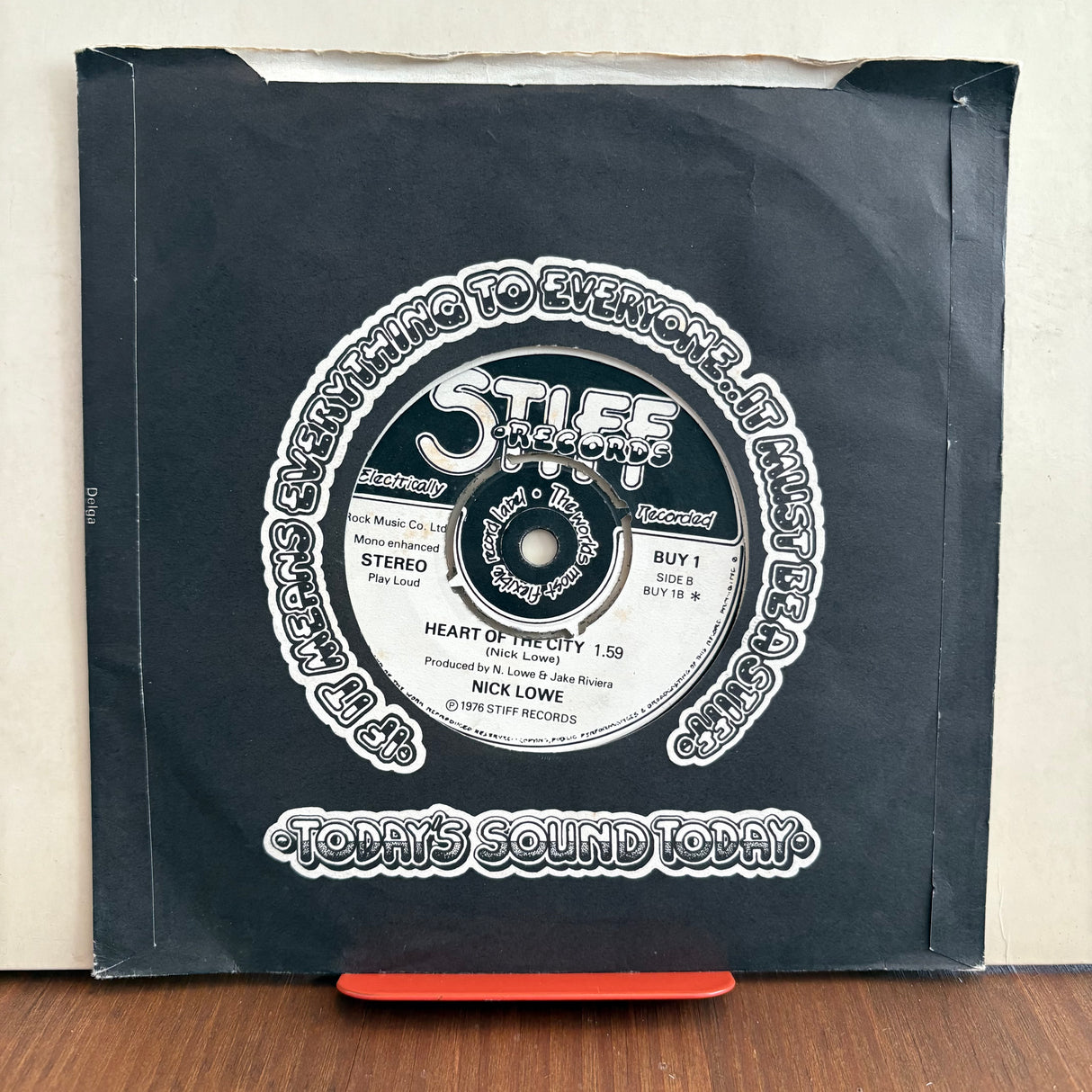 Nick Lowe - So It Goes - First Release On Stiff Records - 7 inch Single - VINYL