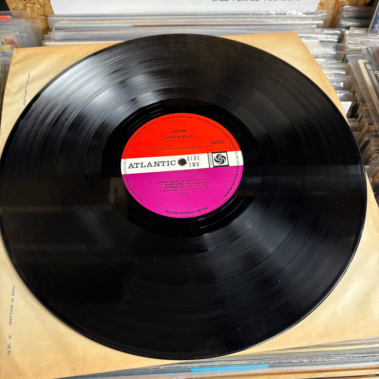 Eugene McDaniels - Outlaw - Plum Atlantic - VINYL