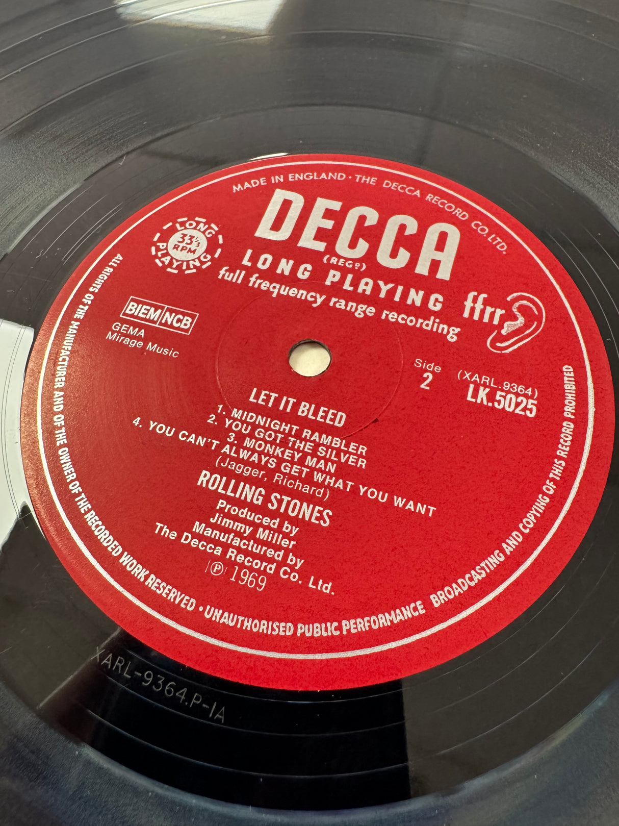 The Rolling Stones - Let it Bleed - Original Complete Mono - EX+/NM