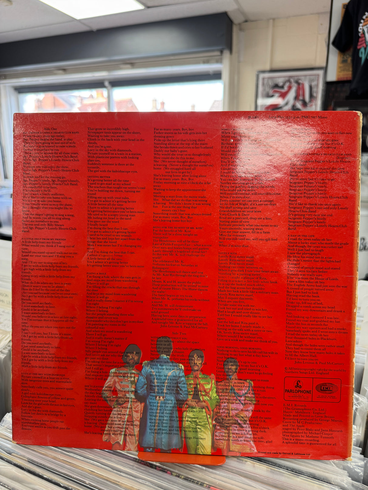 The Beatles - SGT Peppers Original - Omits A day in the life on Label - EX