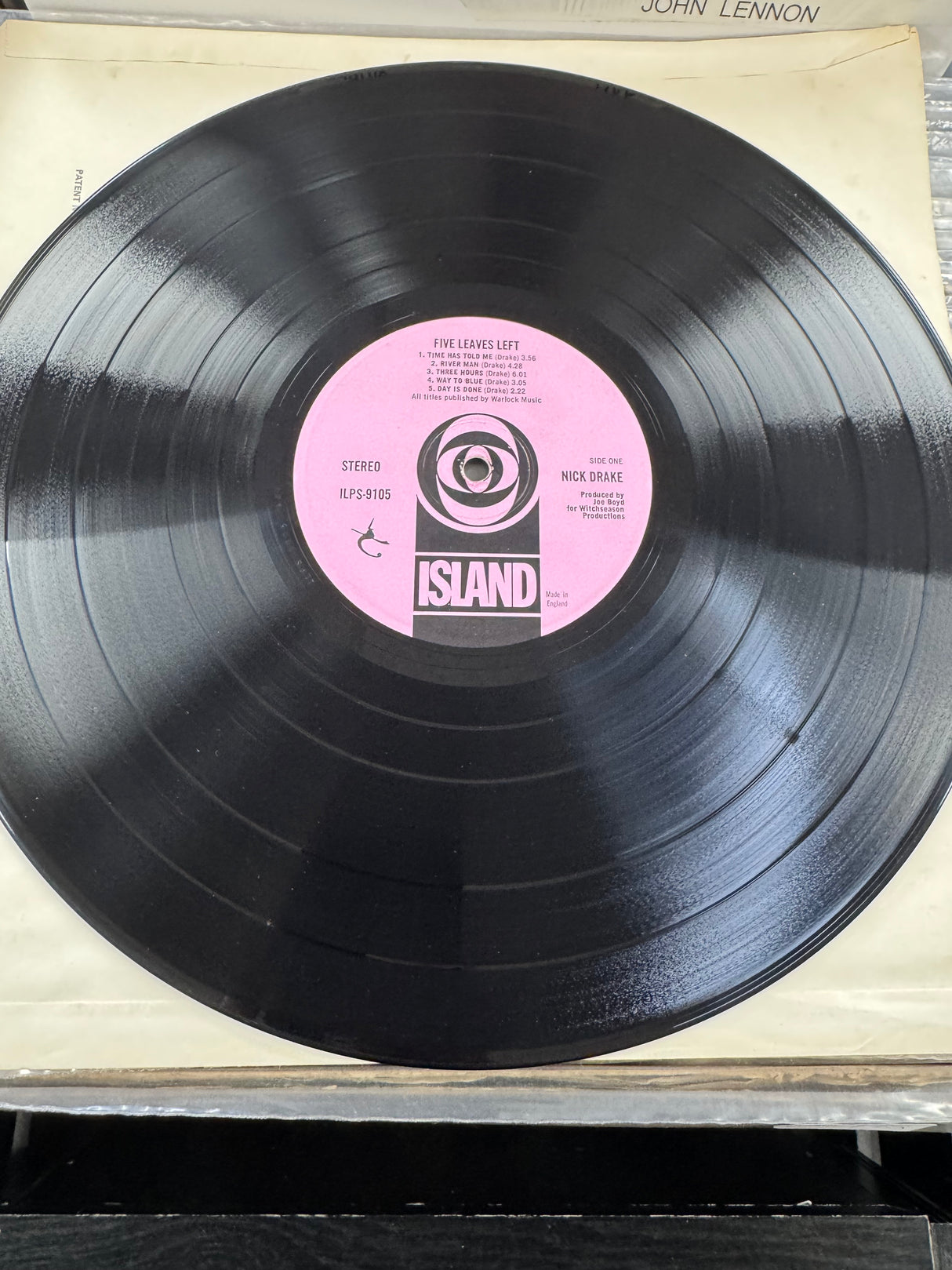 Nick Drake - Five Leaves Left - Original Pink Island - First Press