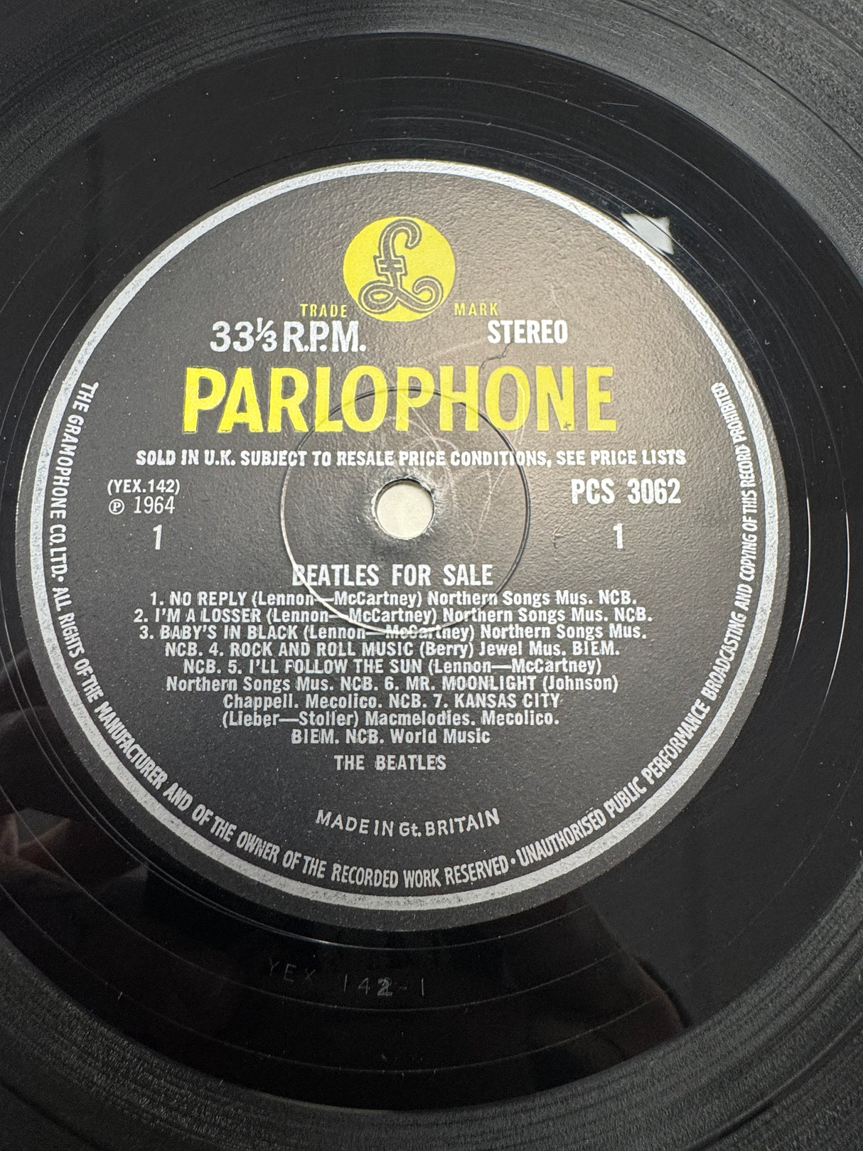 The Beatles - Beatles For Sale - Misprint (I'm A Losser)