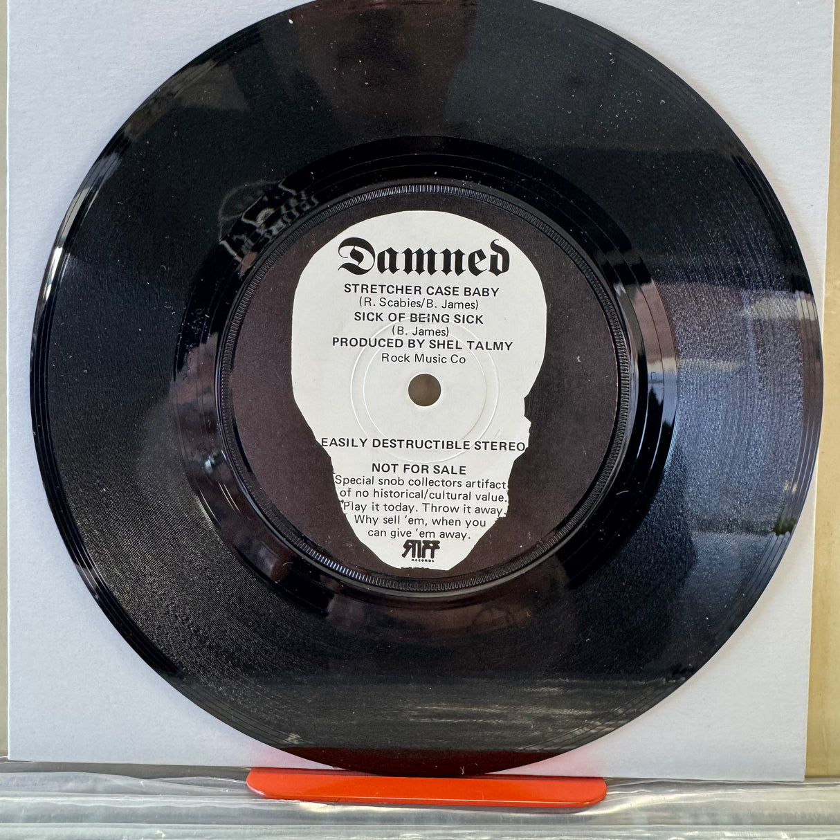 The Damned - Stretcher Case Baby - PROMO - 7 inch Single - VINYL