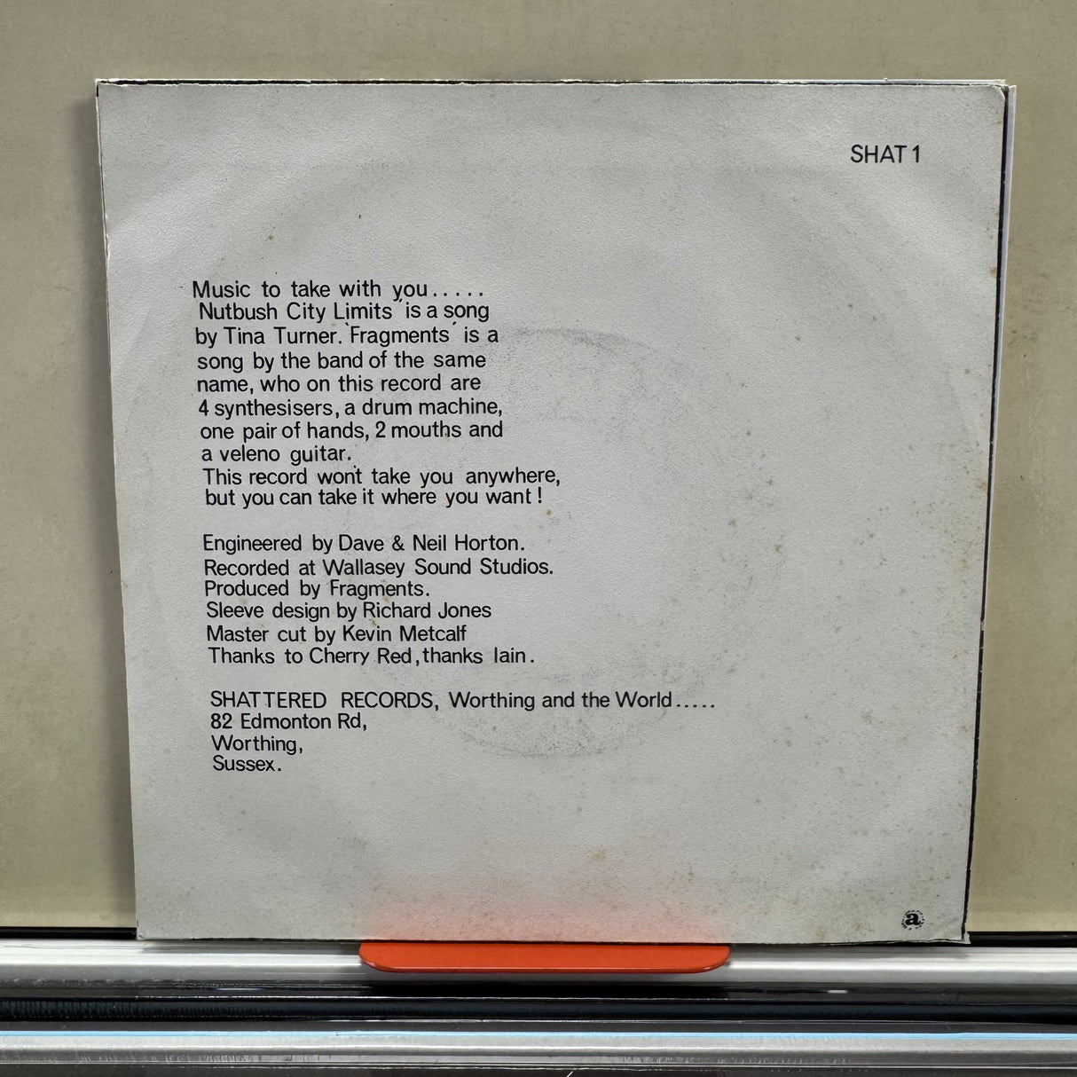 Fragments - Nut Bush City Limits - 7 Inch Single - VINYL