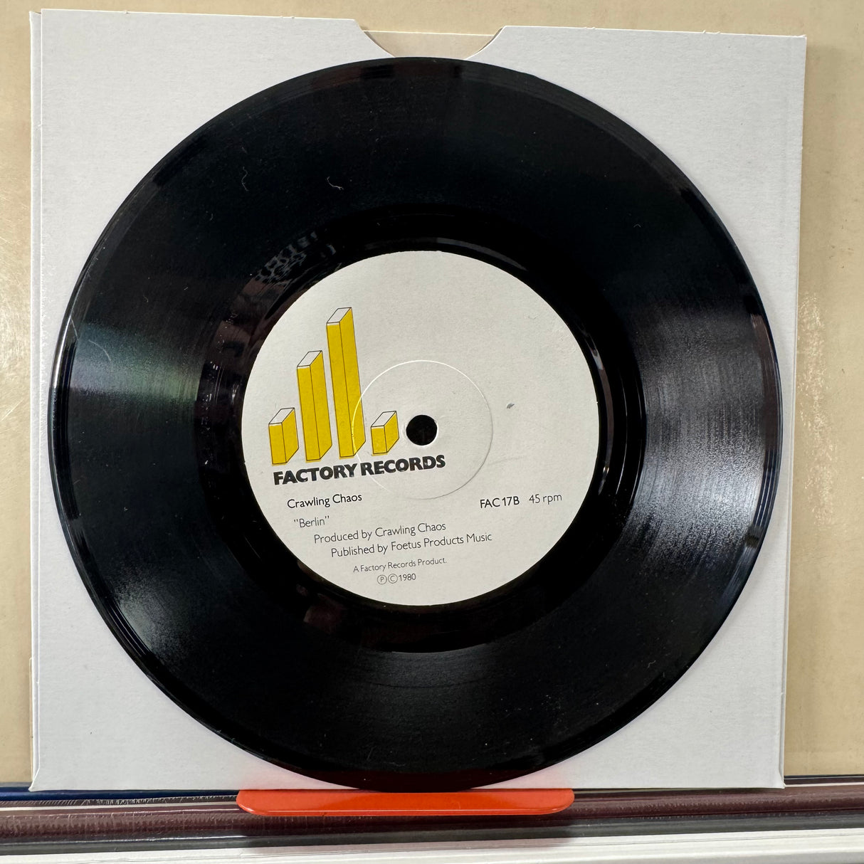 Crawling Chaos - Sex Machine FAC17 - 7 Inch Single - VINYL