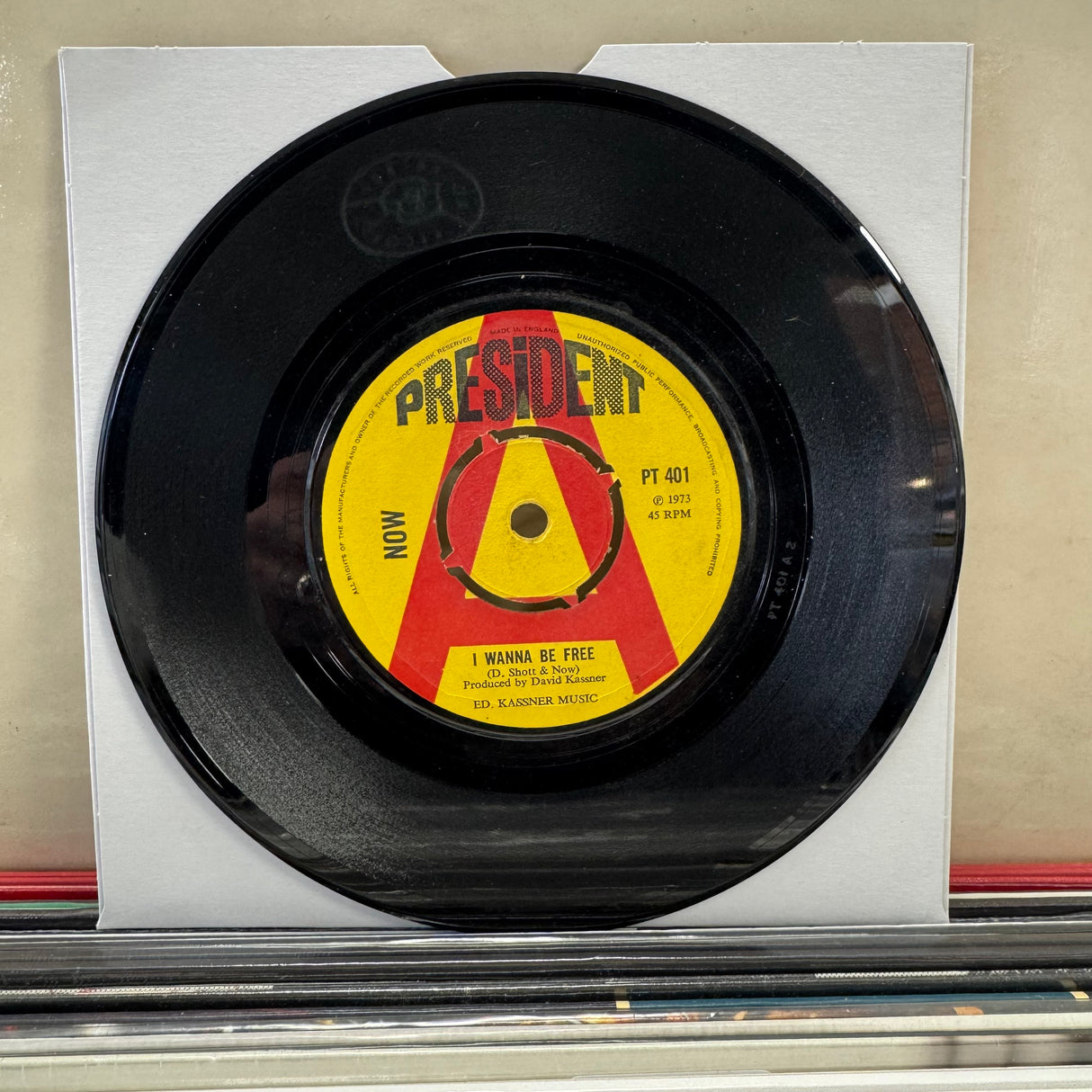 Now - I Wanna Be Free - 'A' Demo - 7 inch Single - VINYL