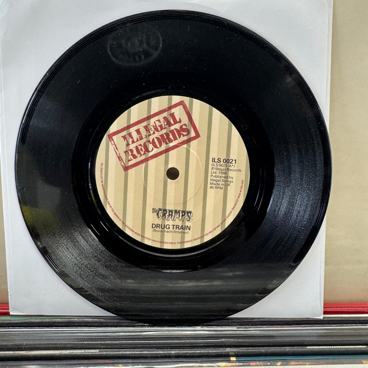 The Cramps - Drug Train - 7 inch Single - VINYL