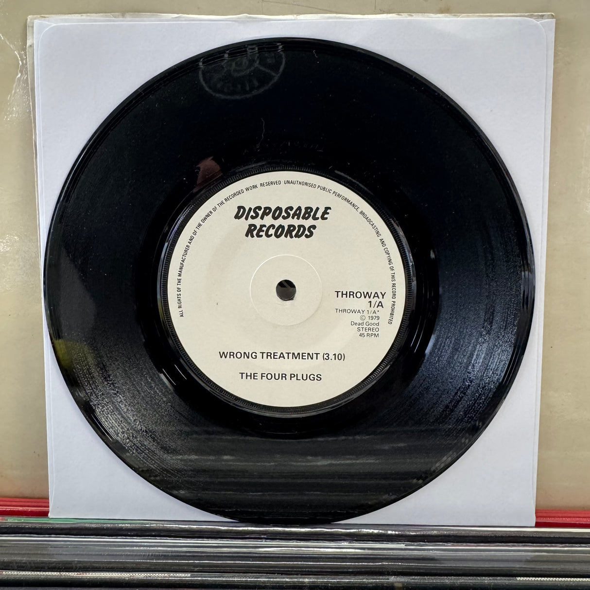 The Four Plugs - Wrong Treatment + Biking Girl - 7 inch Single - VINYL