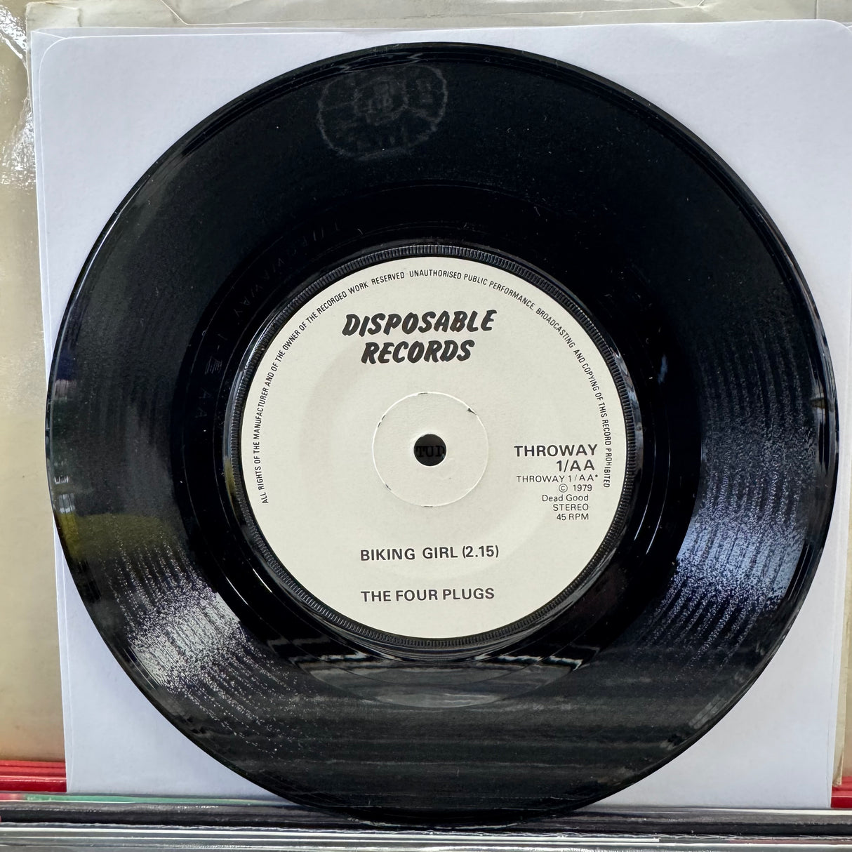 The Four Plugs - Wrong Treatment + Biking Girl - 7 inch Single - VINYL