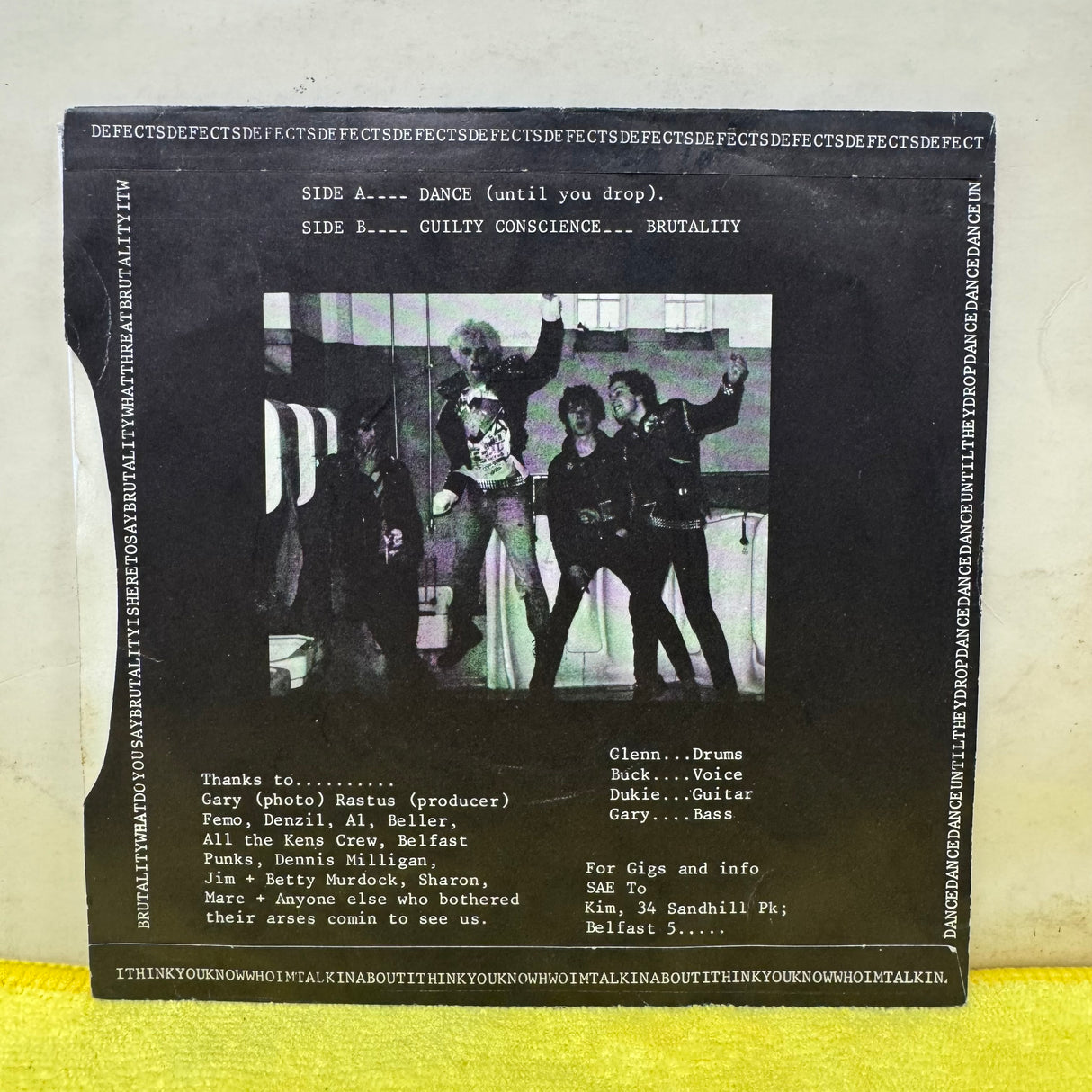 The Defects - Dance (Until You Drop) - 7 inch Single - VINYL