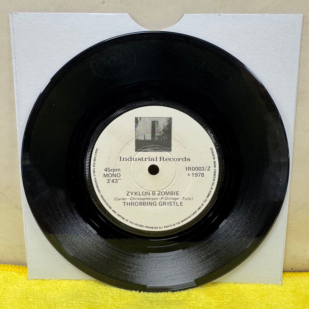 Throbbing Gristle - United - 7 inch Single - VINYL