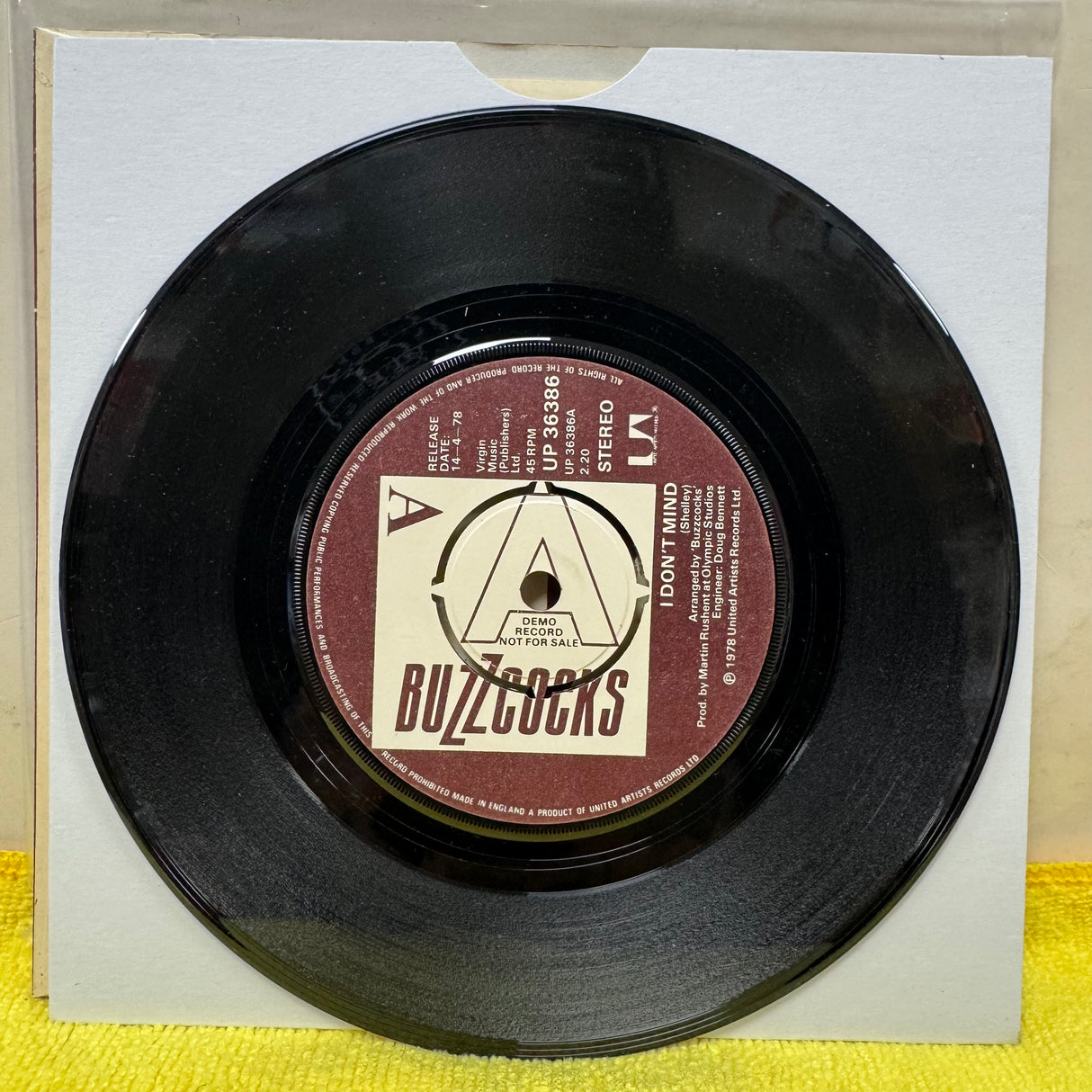 Buzzcocks - I Don't Mind/Autonomy - Demo - 7 inch Single - VINYL