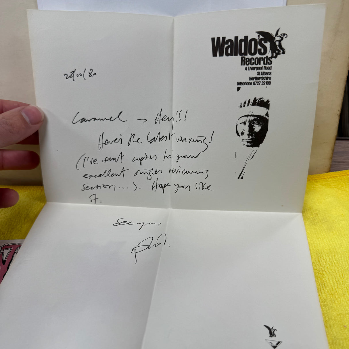 Manic Jabs - Autophagous - Complete With Inner Cold Out & Letter - 7 inch Single - VINYL