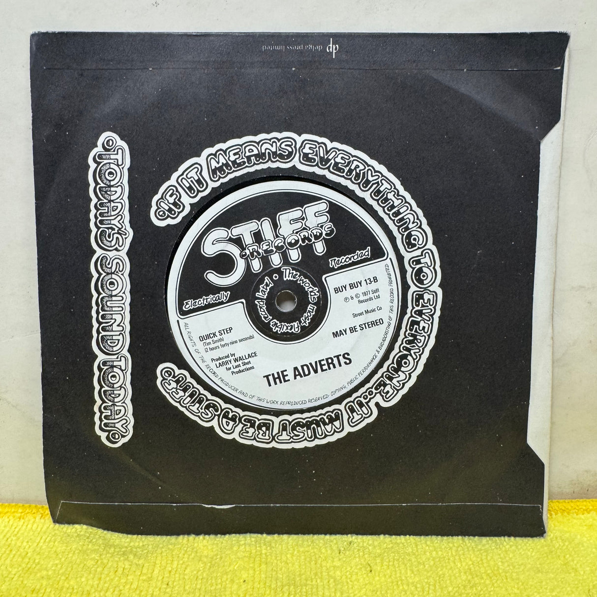 The Adverts - One Chord Wonders - 7 inch Single - VINYL