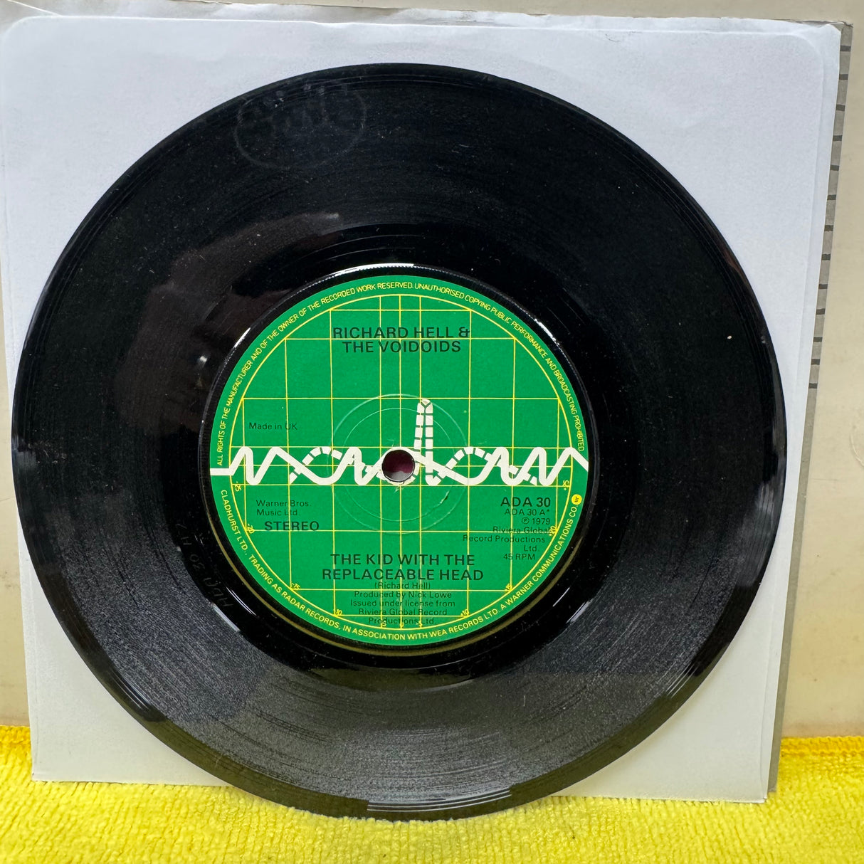 Richard Hell & The Voidoids - The Kid With The Replaceable Head - 7 inch Single - VINYL