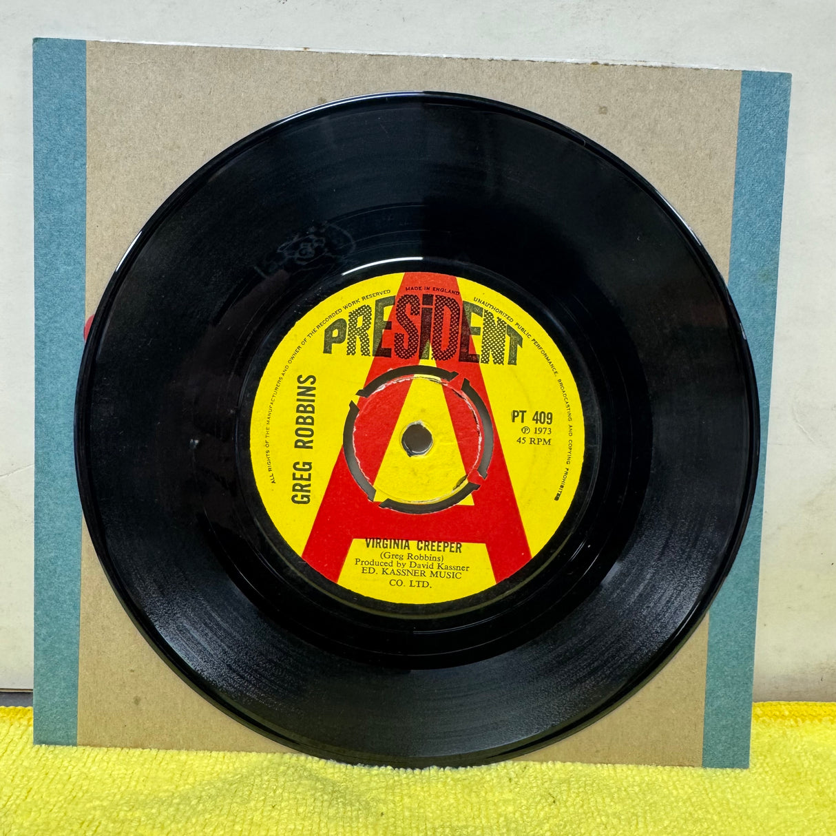 Gregg Robbins - Virginia Creeper - A Label Demo - 7 inch Single - VINYL