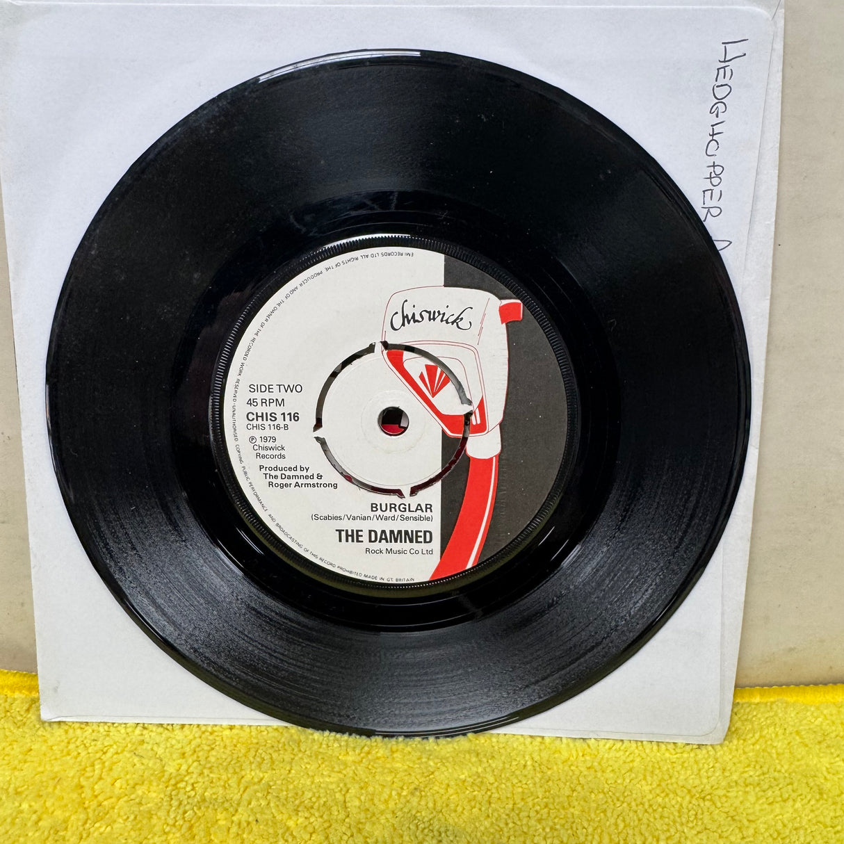 The Dammed - Smash It Up - Promo Sleeve - 7 inch Single - VINYL
