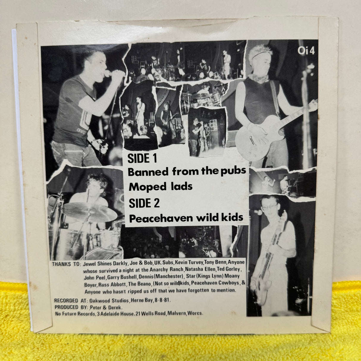 Peter And The Test Tube Babies - Banned From The Pubs - 7 inch Single - VINYL