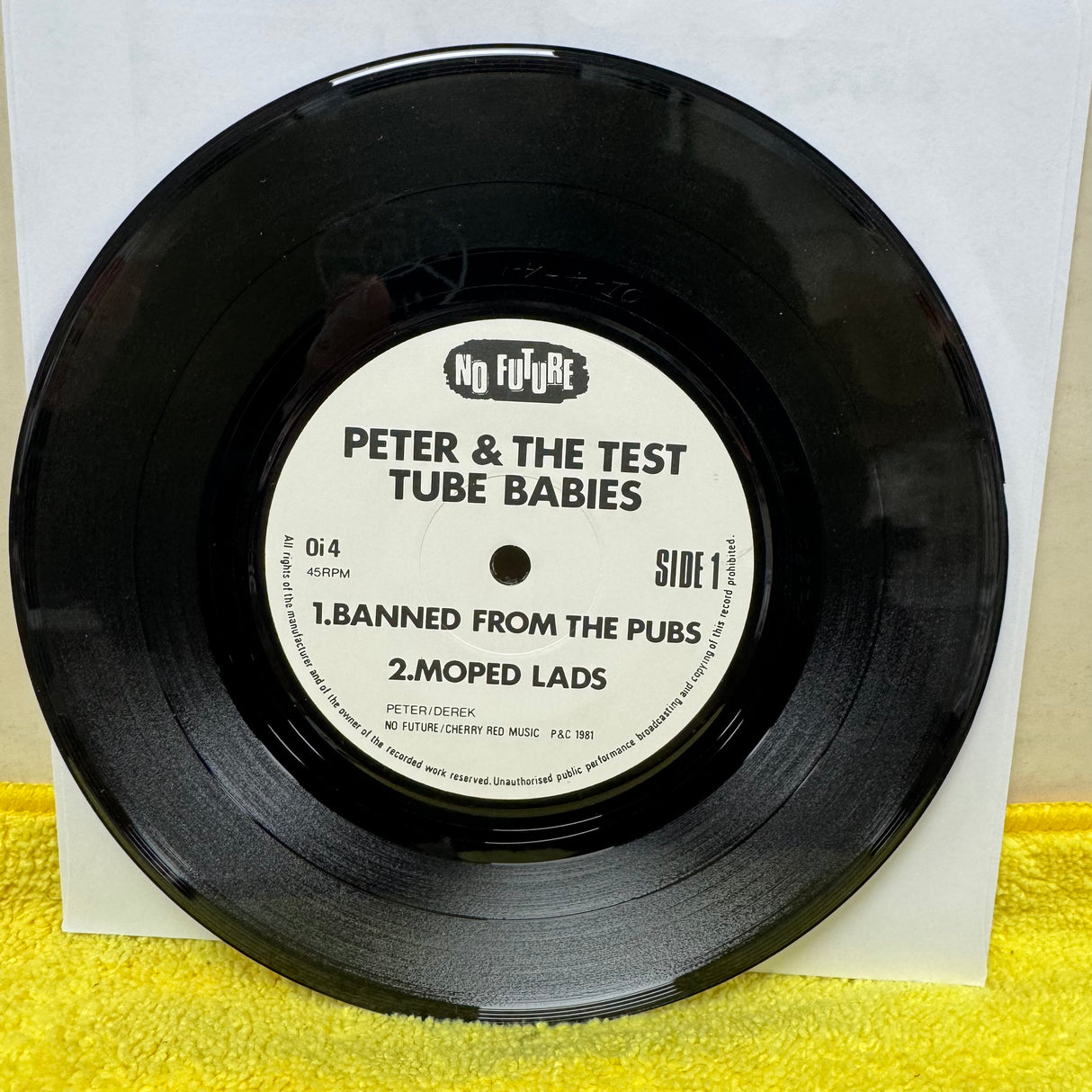Peter And The Test Tube Babies - Banned From The Pubs - 7 inch Single - VINYL