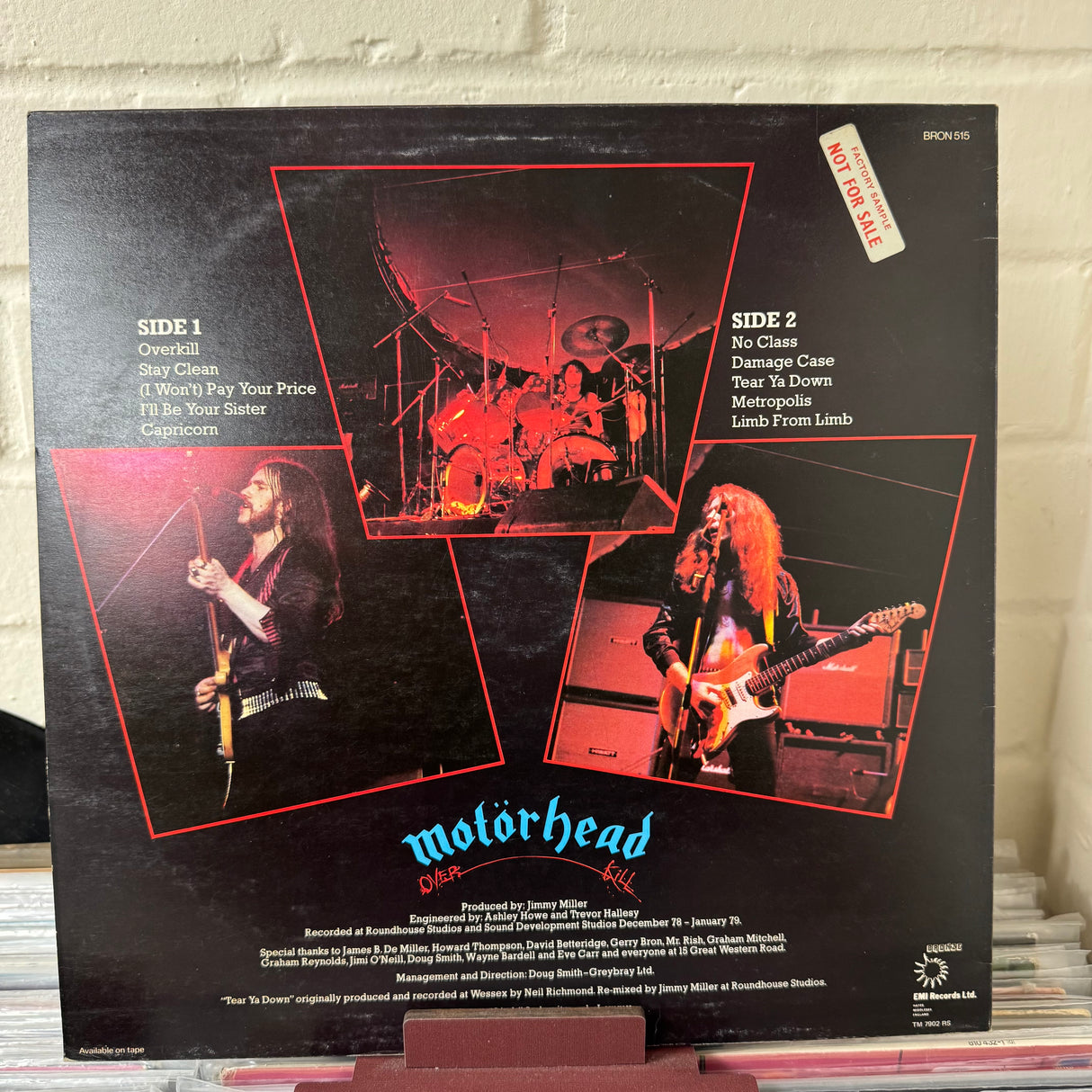 Motorhead - Over Kill - Original and with Poster - VINYL