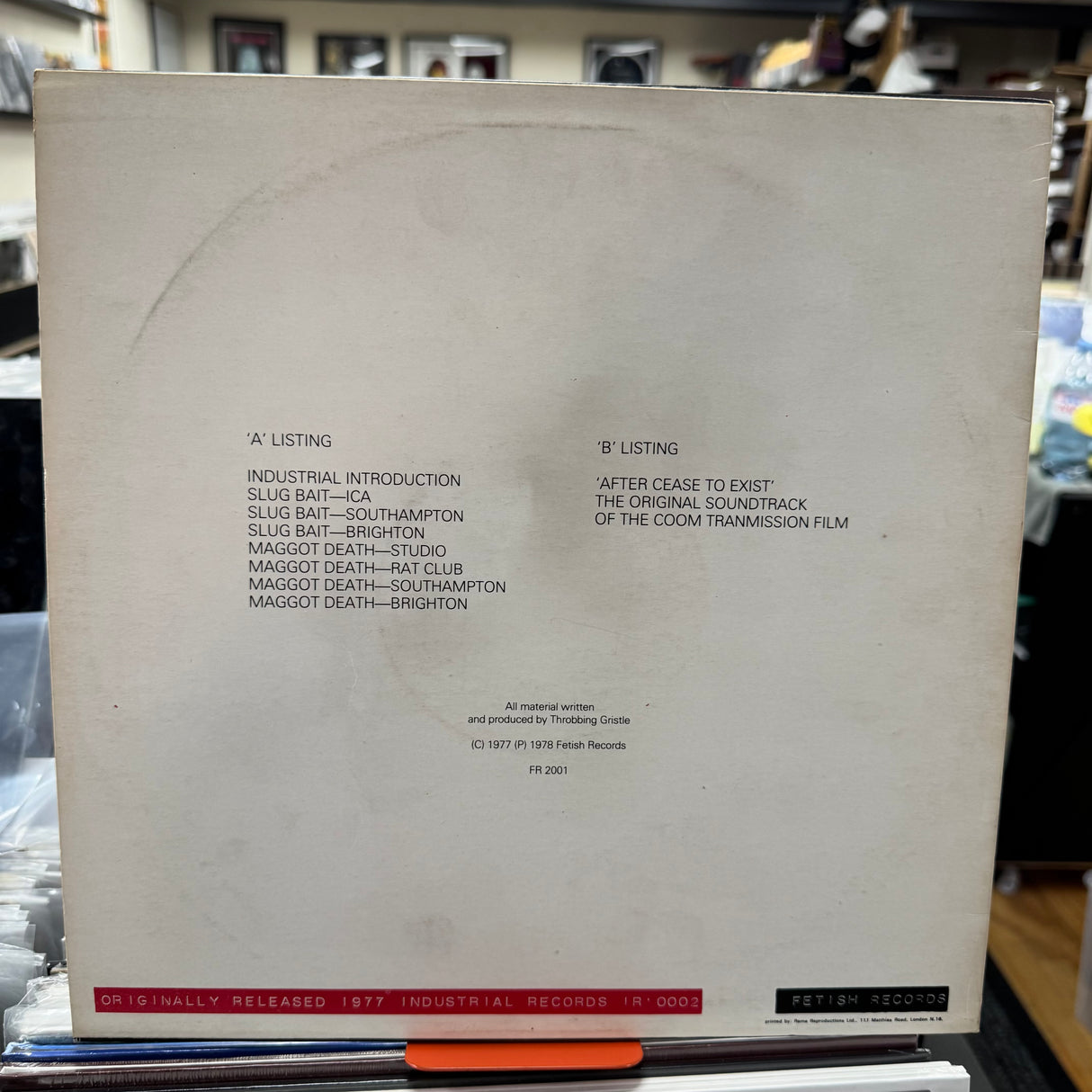 Throbbing Gristle - Its a Fetish - COMPLETE - VINYL