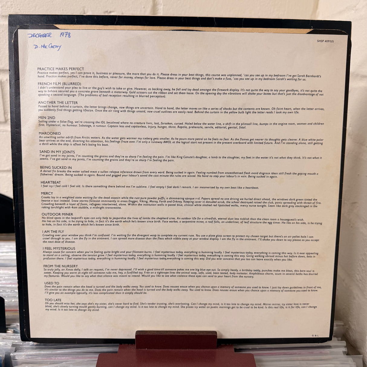 Wire - Chairs Missing - Vinyl