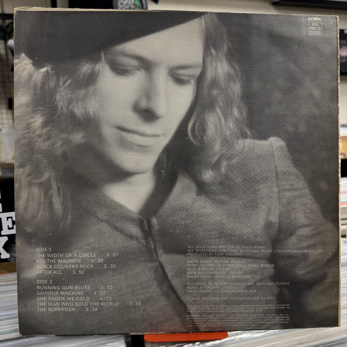 David Bowie - The Man Who Sold The World - Original UK Dress Cover - VINYL