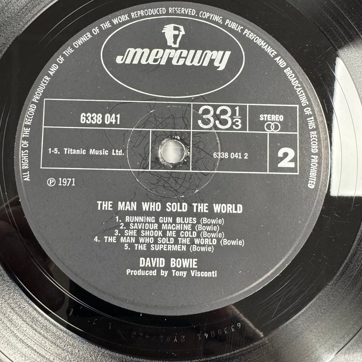 David Bowie - The Man Who Sold The World - Original UK Dress Cover - VINYL