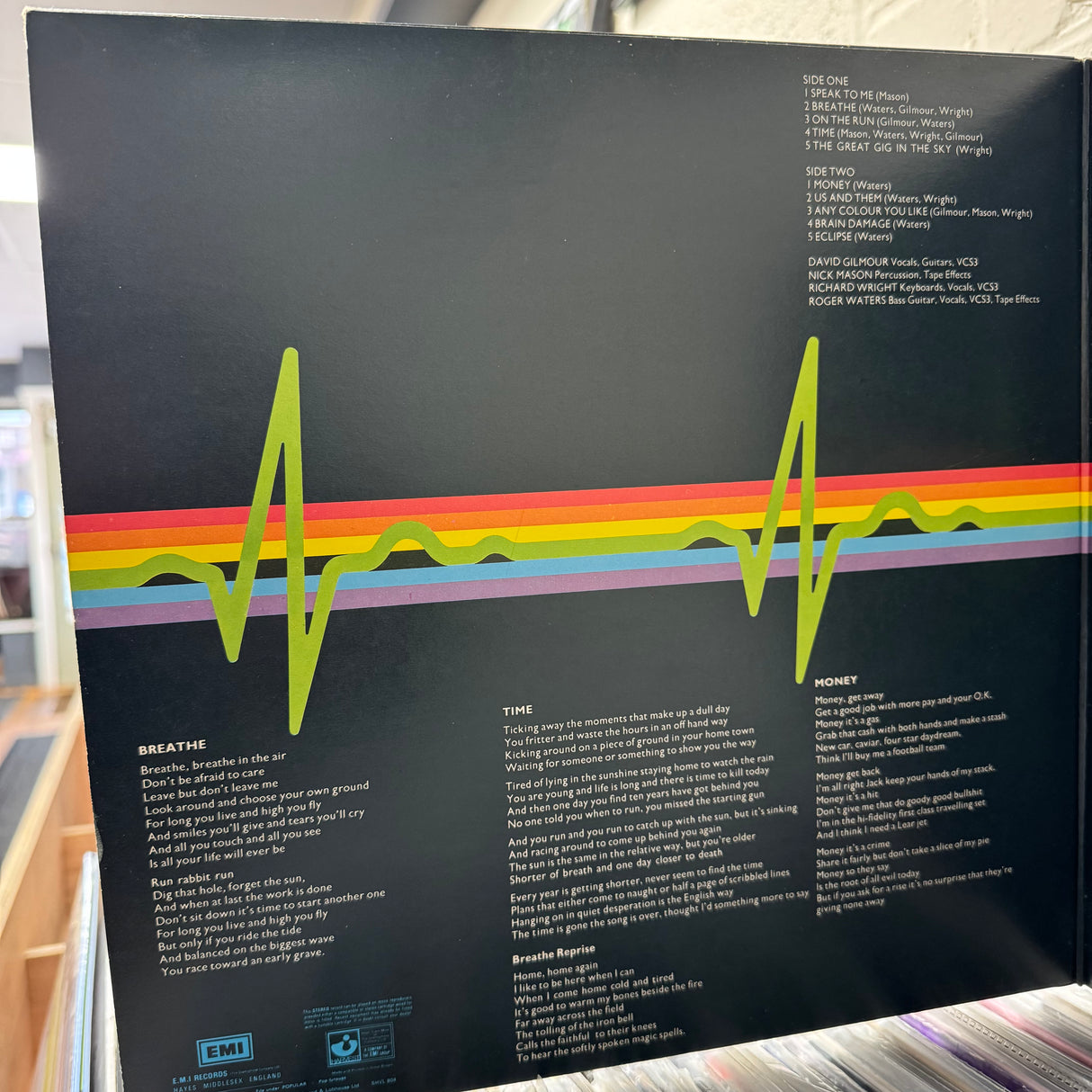 Pink Floyd - The Dark Side of the Moon - Complete First Press - Solid Blue Triangle - A2/B2 - EX
