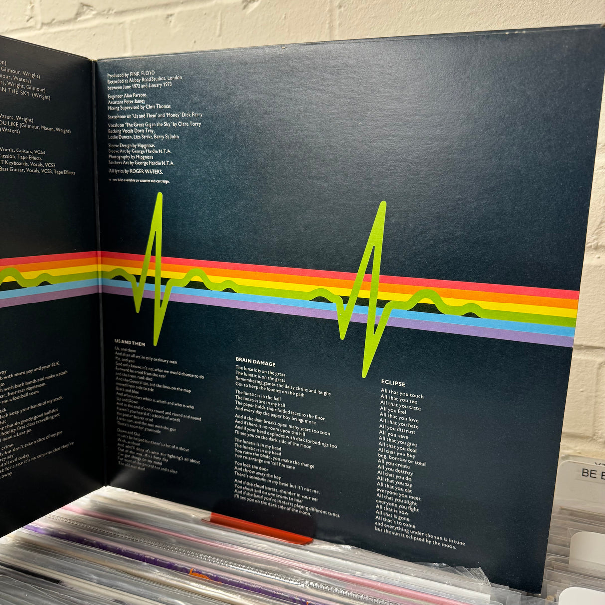 Pink Floyd - The Dark Side of the Moon - Complete First Press - Solid Blue Triangle - A2/B2 - EX