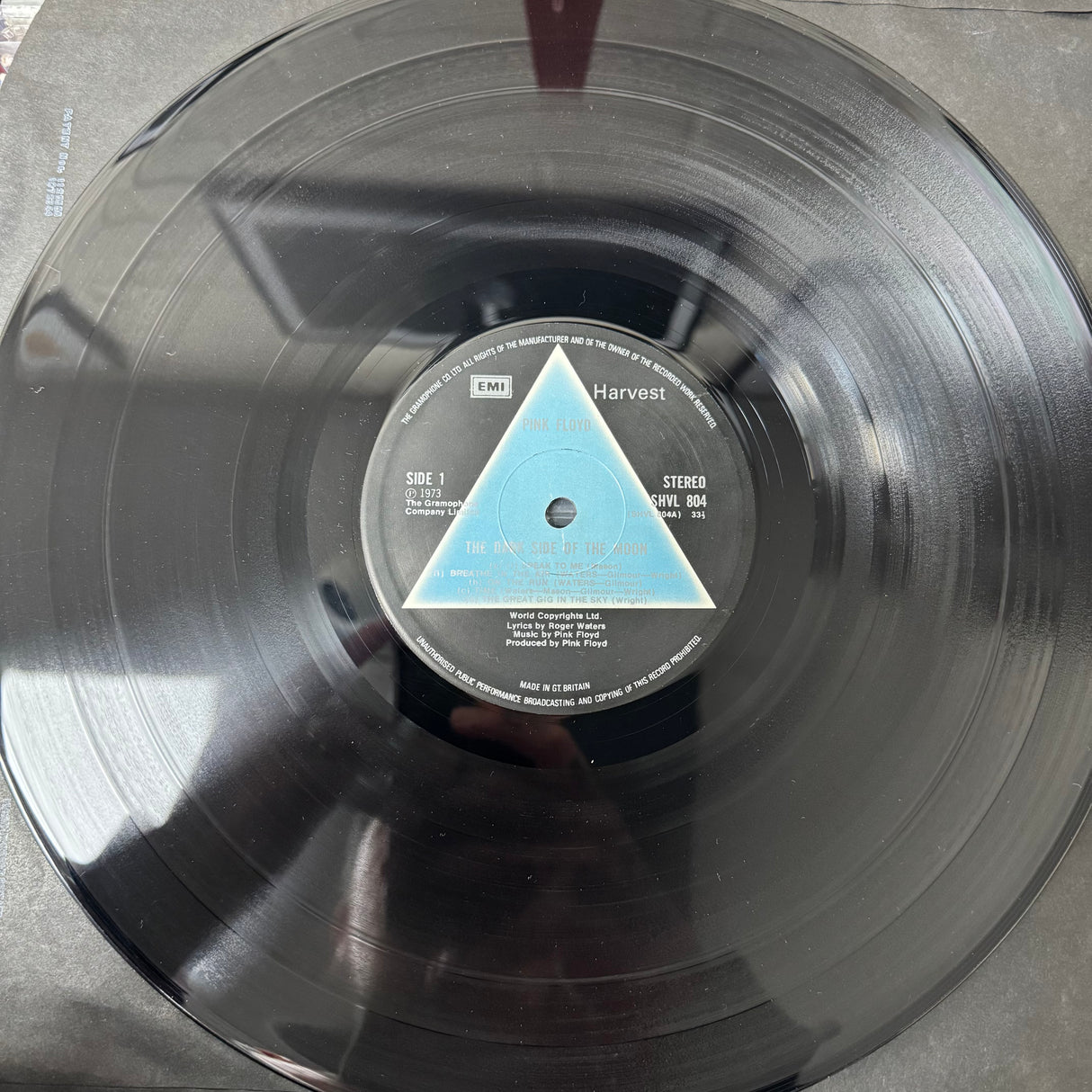 Pink Floyd - The Dark Side of the Moon - Complete First Press - Solid Blue Triangle - A2/B2 - EX