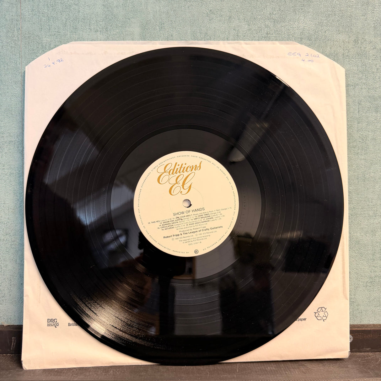 Robert Fripp And The League Of Crafty Guitartist - Show Of Hands Vinyl
