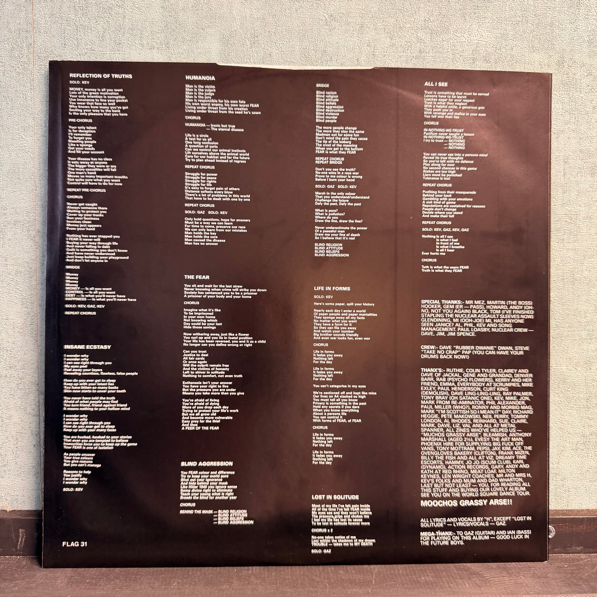 Acid Reign - The Fear Vinyl