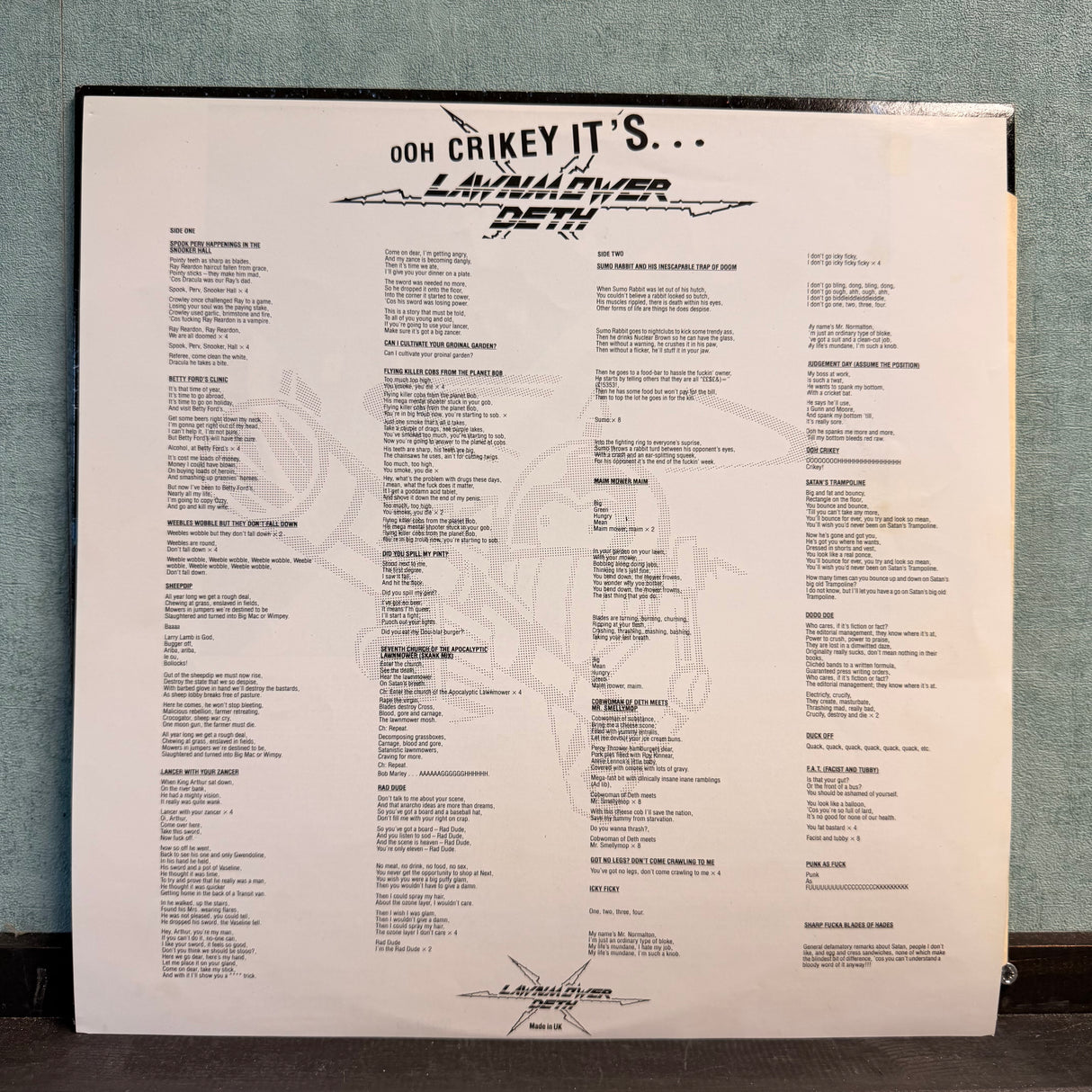 Lawnmower - Ooh Crikey It's... Vinyl