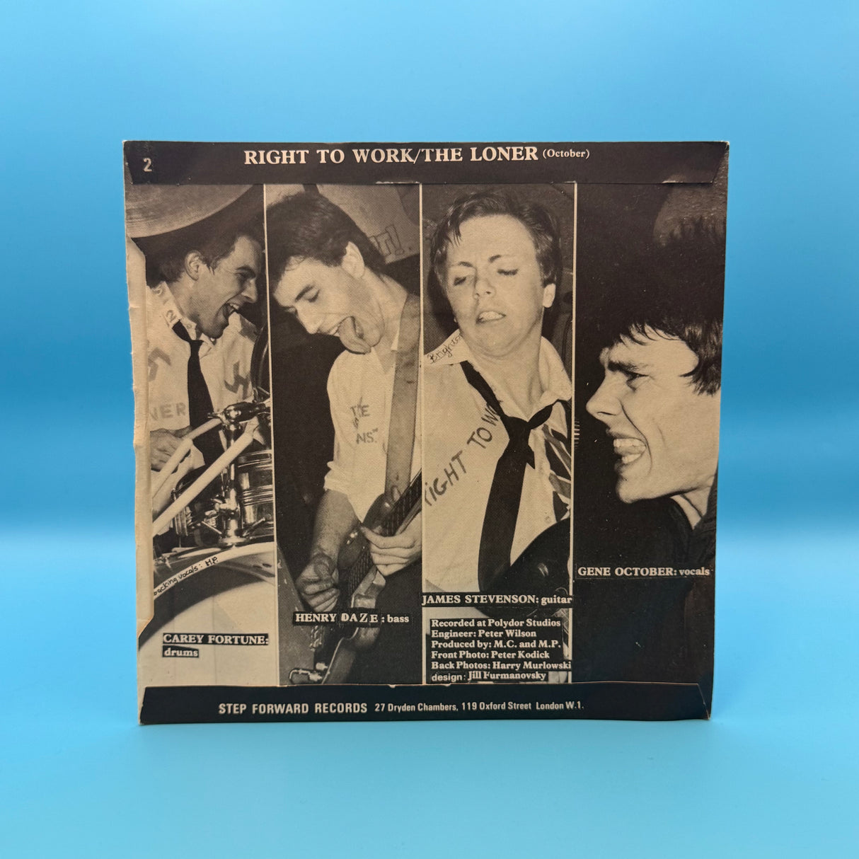 Chelsea - Right To Work The Loner Vinyl