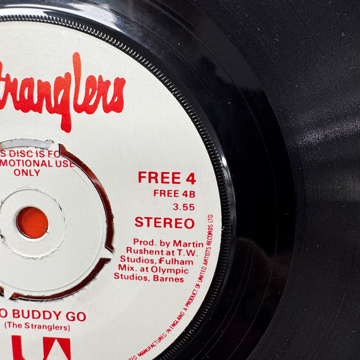 The Stranglers - Peaches / Go Buddy Go Promo with the Blackmail Sleeve Single Vinyl