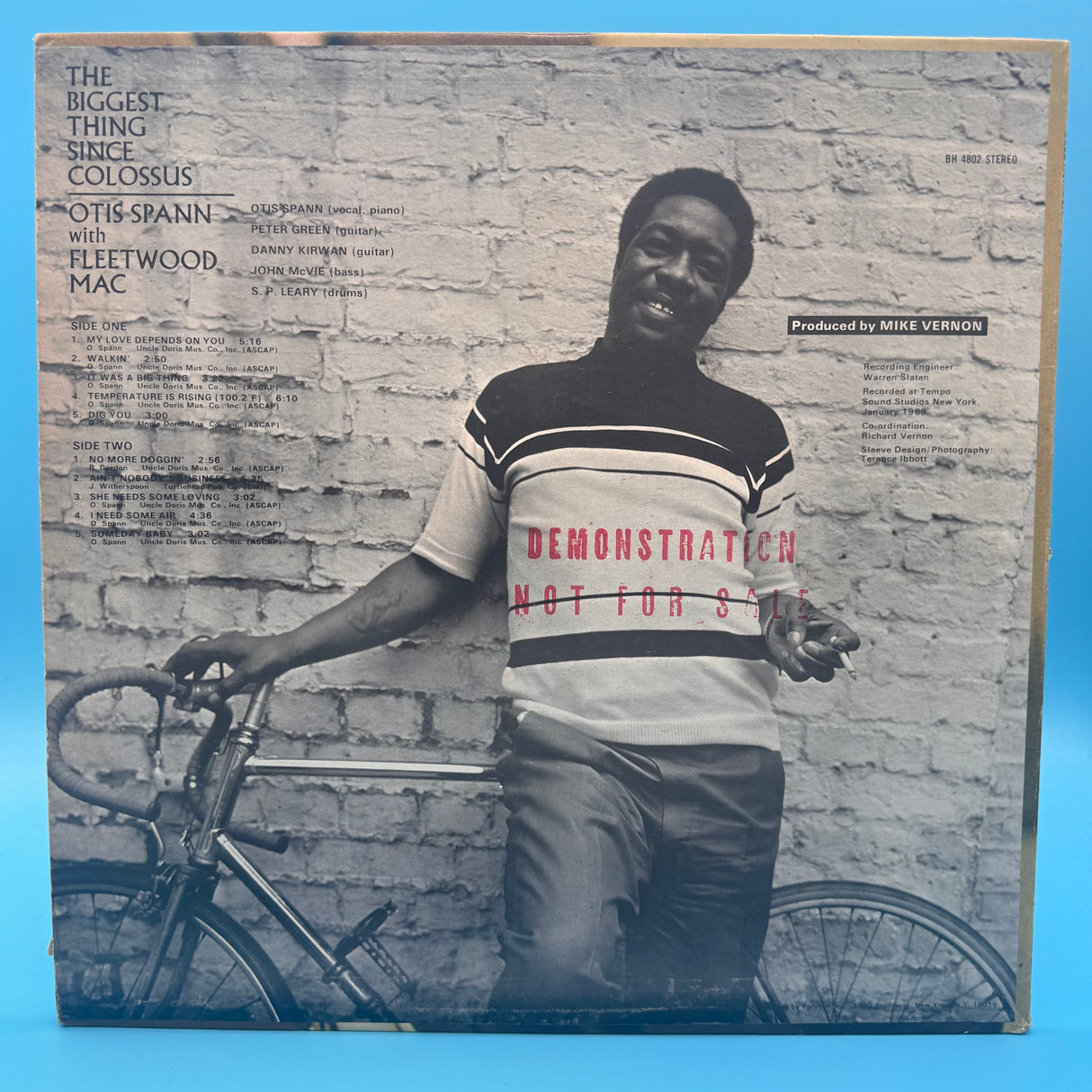Otis Span with Fleetwood Mac - The Biggest Thing Since Colossus Promo Original Blue Horizon Vinyl