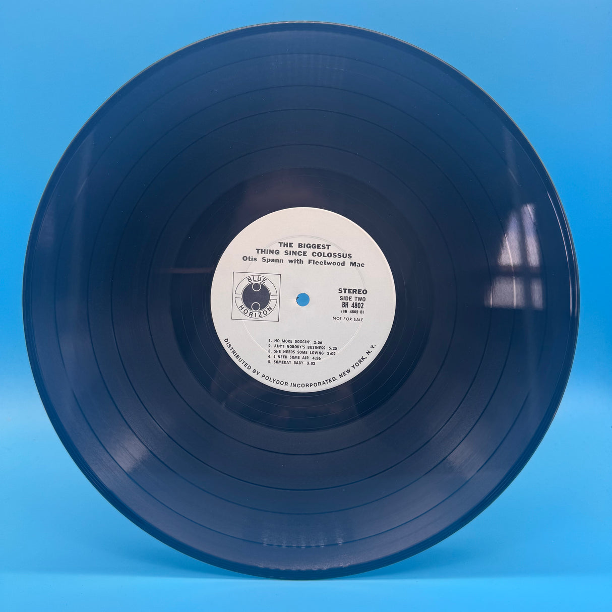 Otis Span with Fleetwood Mac - The Biggest Thing Since Colossus Promo Original Blue Horizon Vinyl