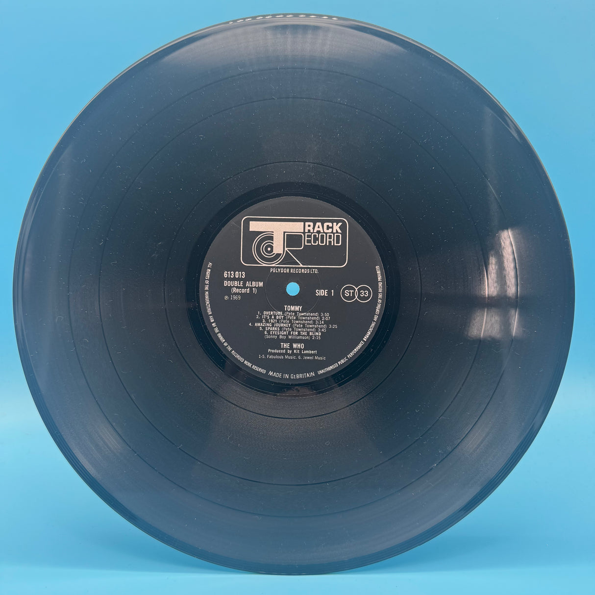 The Who - Tommy Laminated Sleeve and Numbered on Booklet Vinyl
