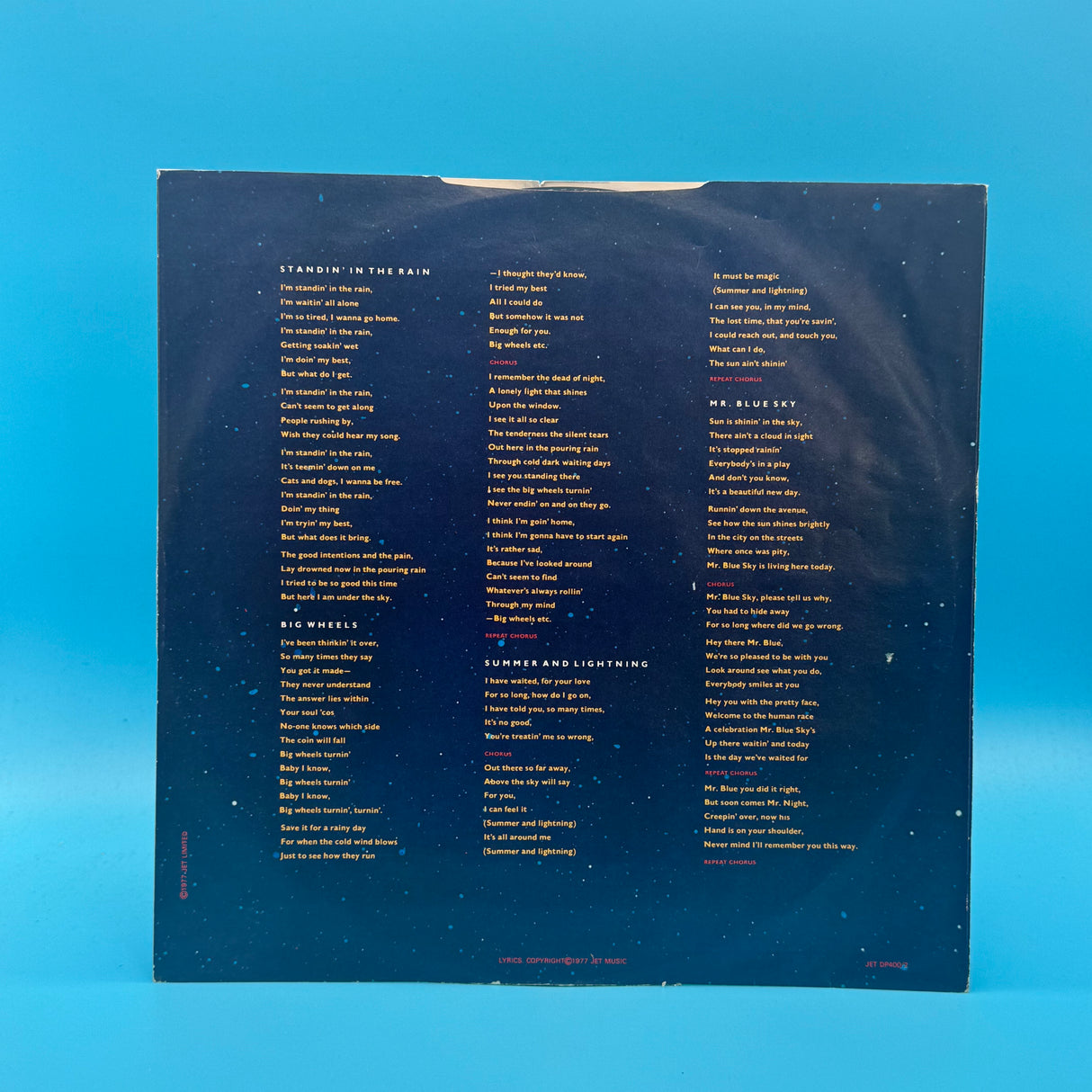 Electric Light Orchestra (ELO) - Out of the Blue VINYL