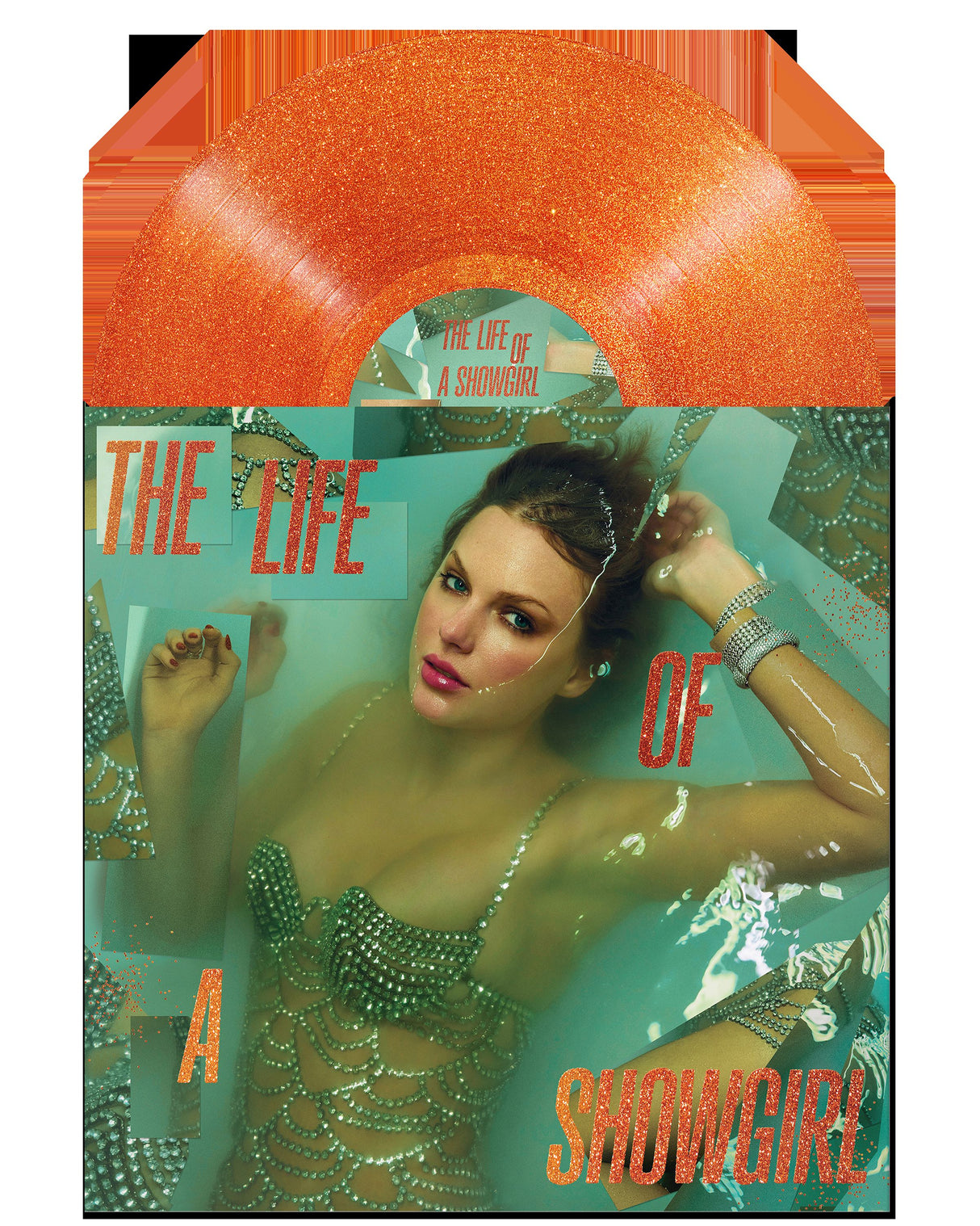 Taylor Swift - The Life of a Showgirl - Orange Glitter Vinyl