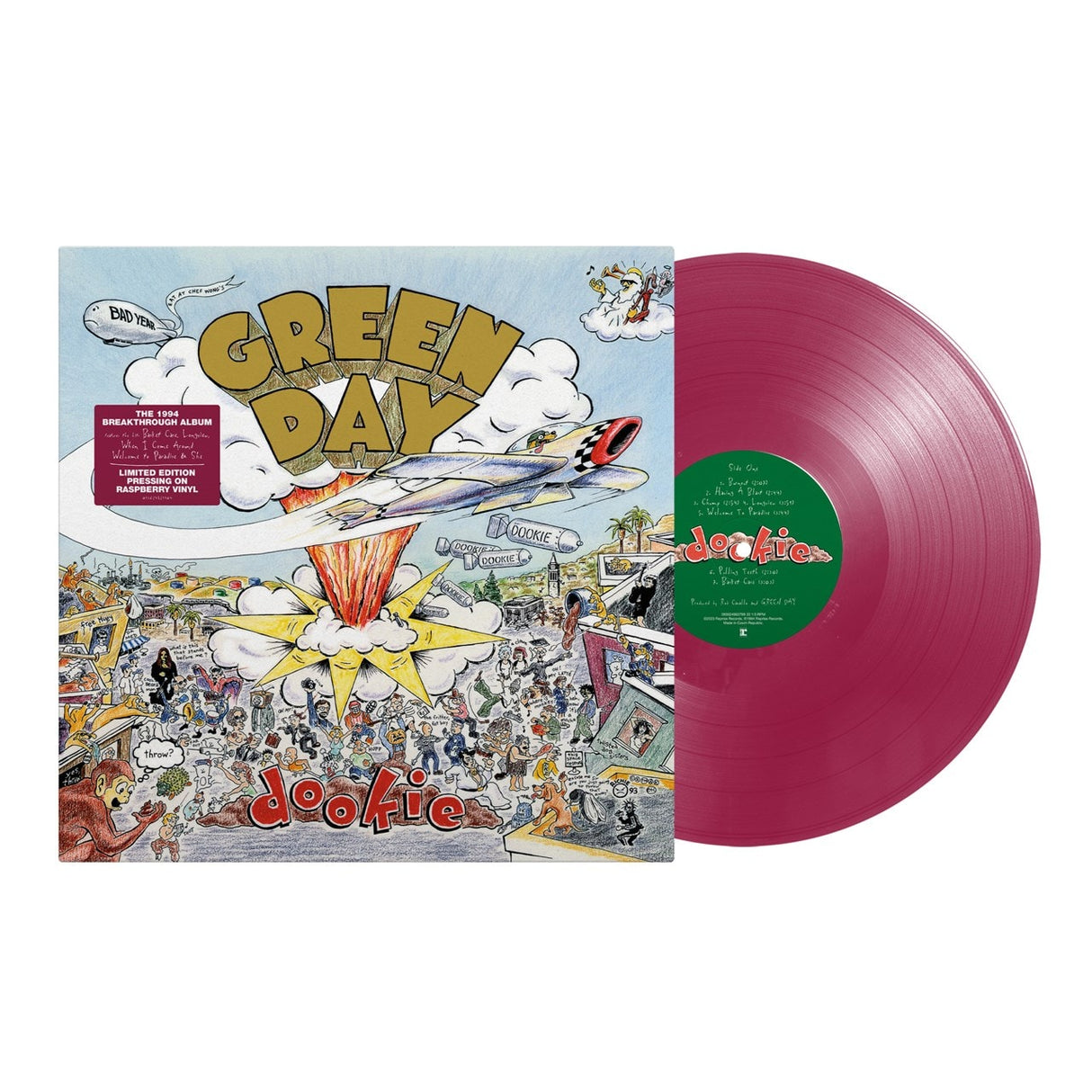 Green Day - Dookie Limited Edition Raspberry Vinyl