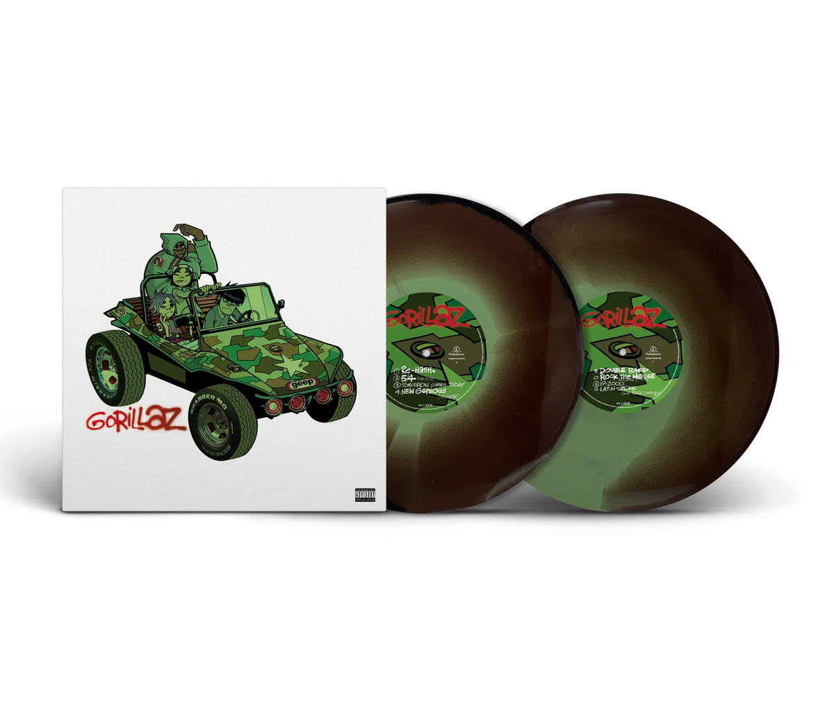 Gorillaz - (Gorillaz) Camouflage Green, Brown and Black Vinyl