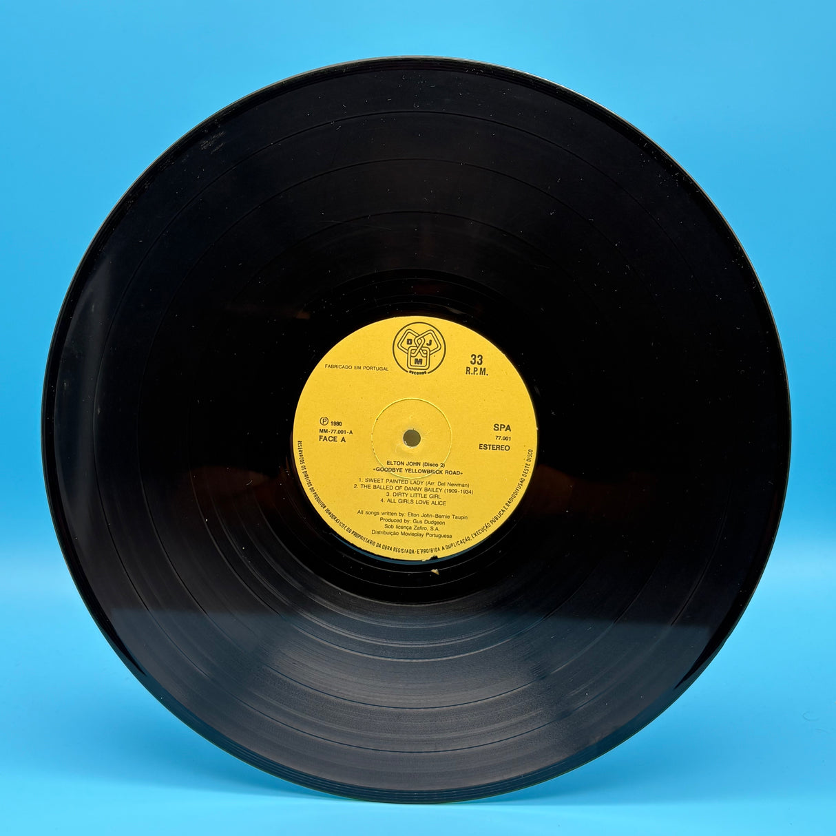 Elton John - Goodbye Yellow Brick Road Portuguese Vinyl