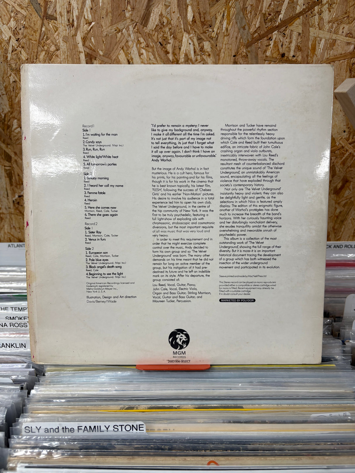 Andy Warhols Velvet Underground feat Nico  - VINYL